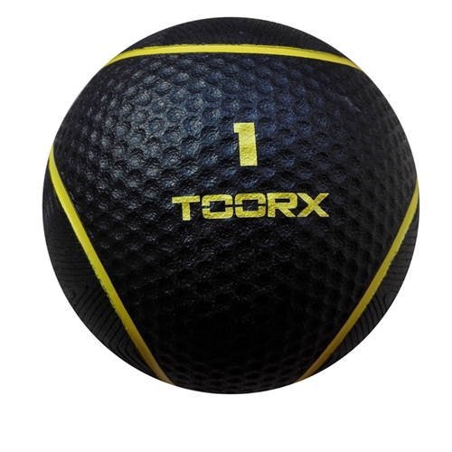 Toorx Medicinbold - 1 kg i sort og limegrøn